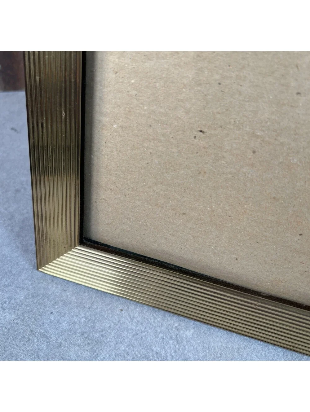 VTG Gold Tone Metal Picture Frame Vertical or Horizontal 8x10 in - 1301-2O